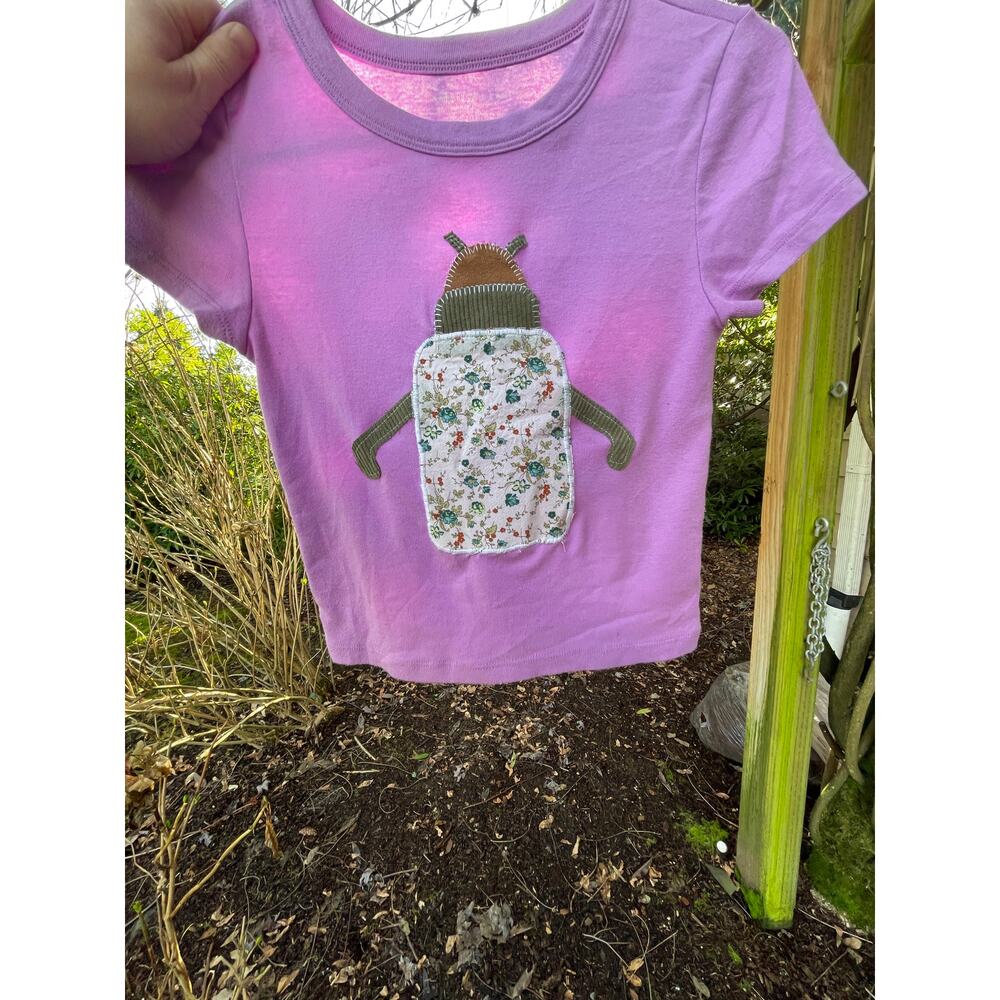 Small American Eagle Upcycled Bug Insect Shirt - image 2